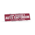 Stock Rectangle Chrome Polyester Car-Cals Decal (1 3/4"x5 3/4")